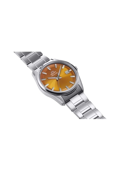 Orıent Ra-ac0r08y30b Kumalı Otomatik Çelik Gri Turuncu Kadran Safir Cam 39 Mm Erkek Kol Saati Metalik