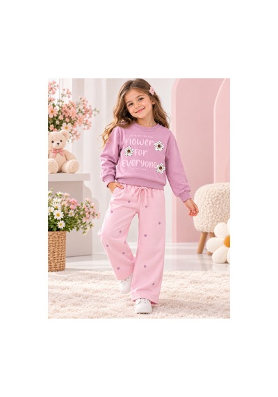 Uğur Bebe Kız Çocuk Çiçekli %100 Pamuk Eşofman Takımı Pudra Sweatshirt Bol Paça Somon Alt 2'li Spor Şık Takım Pudra Somon Pudra Somon Uğur Bebe Kız Çocuk Çiçekli %100 Pamuk Eşofman Takımı Pudra Sweatshirt Bol Paça Somon Alt 2'li Spor Şık Takım Pudra Somon Pudra Somon