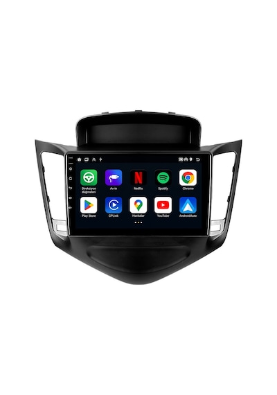 Chevrolet Cruze Android Siyah Multimedya 2009-2012 Carplay Android Auto Navigasyon 4gb Ram 32gb 9"