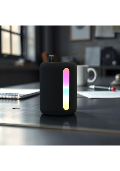 Polosmart Pbs228 Işıklı Taşınabilir Kablosuz Bluetooth Speaker Hoparlör 1200 Mah Siyah