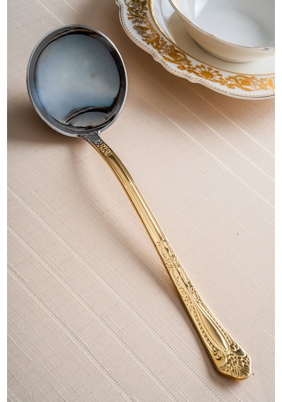 Acar Karat Star Gold Servis Kepçesi - 28 Cm