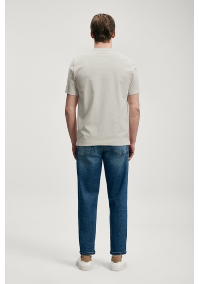 Lufian Marcus Erkek T-shirt 111020322 Taş