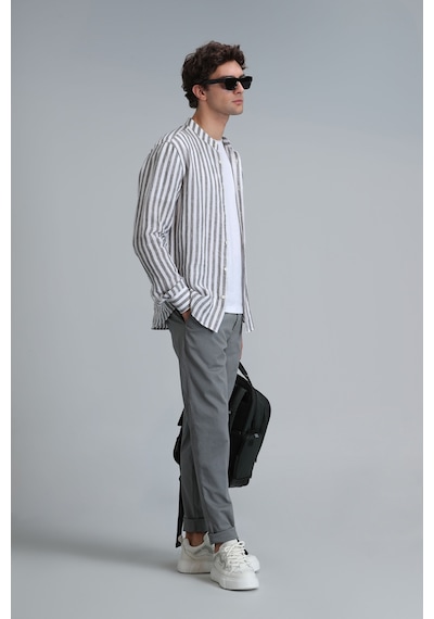 Lufian Tom Smart Erkek Chino Pantolon Slim Fit Yeşil Yeşil 111190313100600 Yeşil