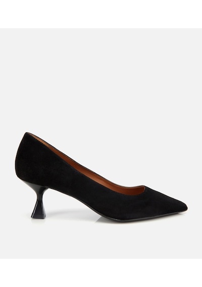 Hotiç Kadın Süet Deri Siyah Esnek Tabanlı İnce Topuklu Stiletto 01ayh312500a100 Siyah