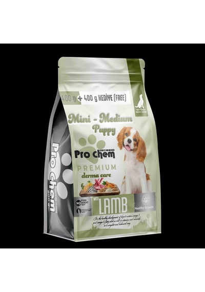 Pro Chem Mini- Medium Puppy Kuzu Etli Köpek Maması 400gr+ 400gr