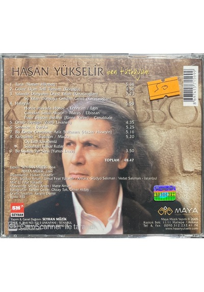Plak Değildir Cd Dir Cd Hasan Yükselir Ben Türküyüm Cd