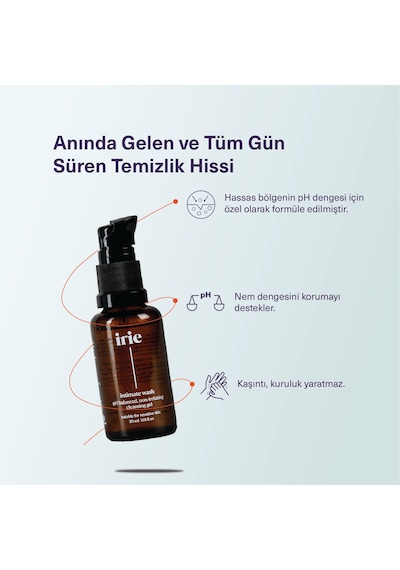 Irie Adet Kabı Diski Ph Dengeli Intim Yıkama Temizleme Jeli 30 ML