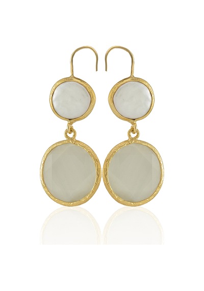 Kadir Jewellery 22 Ayar Altın Kaplama Kadın İnci Küpe -el İşçiliği Ve Hipoalerjenik Küpe Beyaz 60461313
