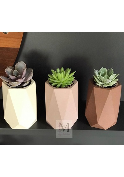 Dekoratif Beton Saksı - Model 74