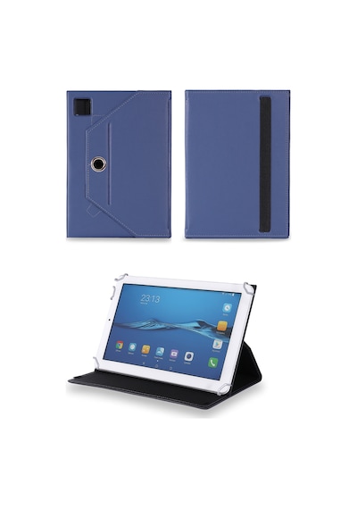 P Hilips M9 Pro S410j 10.1" Tablet Uyumlu Standlı Üniversal Kapaklı Lacivert Tablet Kılıfı