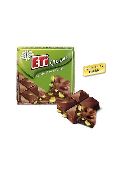 Eti Çikolata Antep Fıstıklı Kare 6 x 60 G