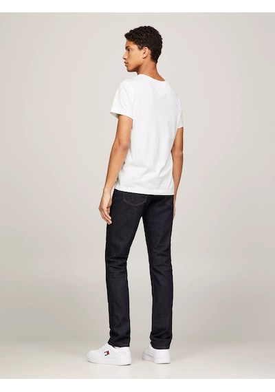 Tommy Hilfiger Erkek Tjm Orjinal Jersey V Yaka T-shirt -beyaz Beyaz