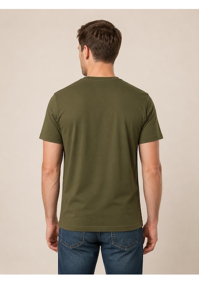 Vogoss Actıon Baskılı Erkek T-shırt 62505-30010 Olive Drab