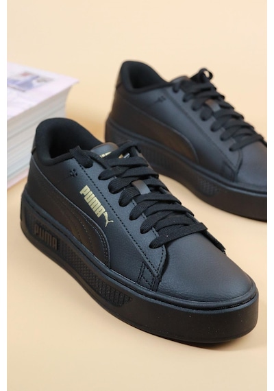 Puma - Smash Platform V3 Siyah Kadın Spor Ayakkabı Çok Renkli