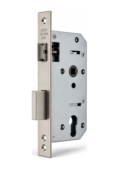 2000 Seri 45 Mm 600 Lük Kapı Kilidi / Gömme Kilit Dayanıklı Metal Gövde