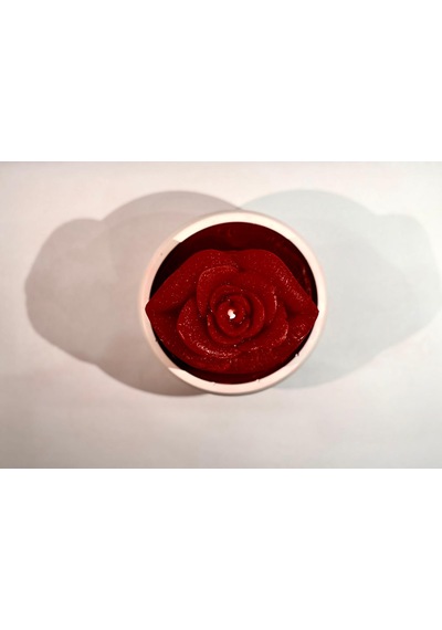Rose Romantic Kiss -el Yapımı Romanrik Mum Kırmızı -beyaz