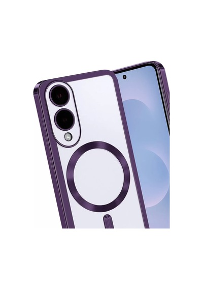 Newface Samsung Galaxy S25 Edge Kross Magneticsafe Kapak - Mor