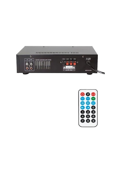 Rose Fr-2001w 80watt 2 Mikrofon Girişli Mp3+ Bluetooth+sd Kart+kumandalı Trafolu Anfi
