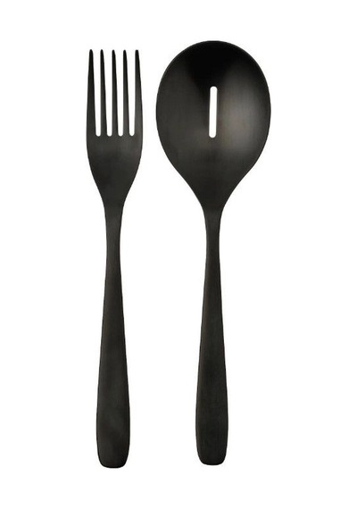 Ikea Tıllagd Salata Servis Seti 24 Cm Mat Siyah