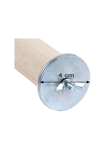 Ahşap Papağan Kuş Tüneği Boy 20 Cm Çap 3 Cm Çok Renkli