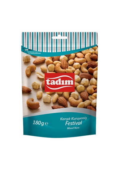 Tadım Karışık Kuruyemiş Festival 180 Gr 0.75 LT - 2.5 LT - 12 KG