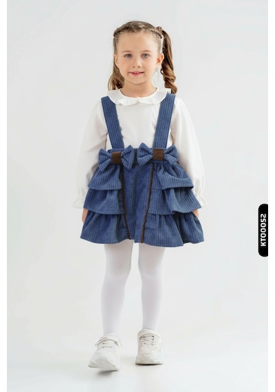 Xo Kids Kız Çocuk Elbise 3-12 Ay 8312 Kahverengi