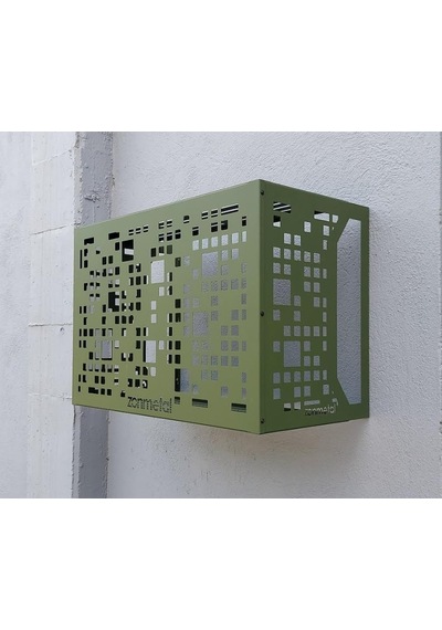 City Klima Motoru Gizleme Kafesi Ral 6003 Yeşil 70x55x41 Cm