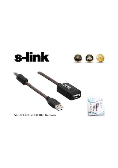S-lınk Sl-ue130 10 Mt Usb 2.0 Usb Uzatma Kablosu-216487