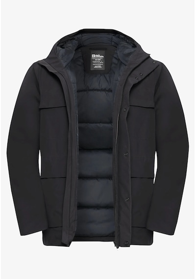 Jack Wolfskin Jack Wolfskın Brandenburger Jkt M Erkek Siyah Outdoor Ceketi A65047-6000 Siyah