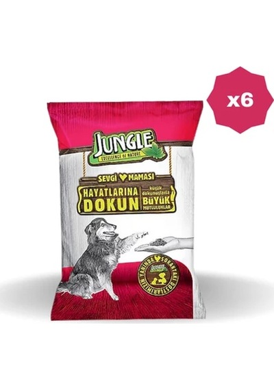Jungle Sevgi Maması Köpek 125 Gr - 6 Adet