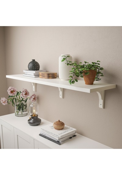 Ikea Bergshult/ramshult Duvar Rafı 120x30 Cm Beyaz