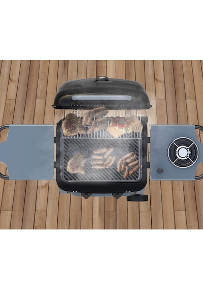Aygaz X150 Klasik Gazlı Barbekü - 2 Brülörlü Ayaklı Bahçe Mangalı, Termometreli Kapak, Sarı Sarı