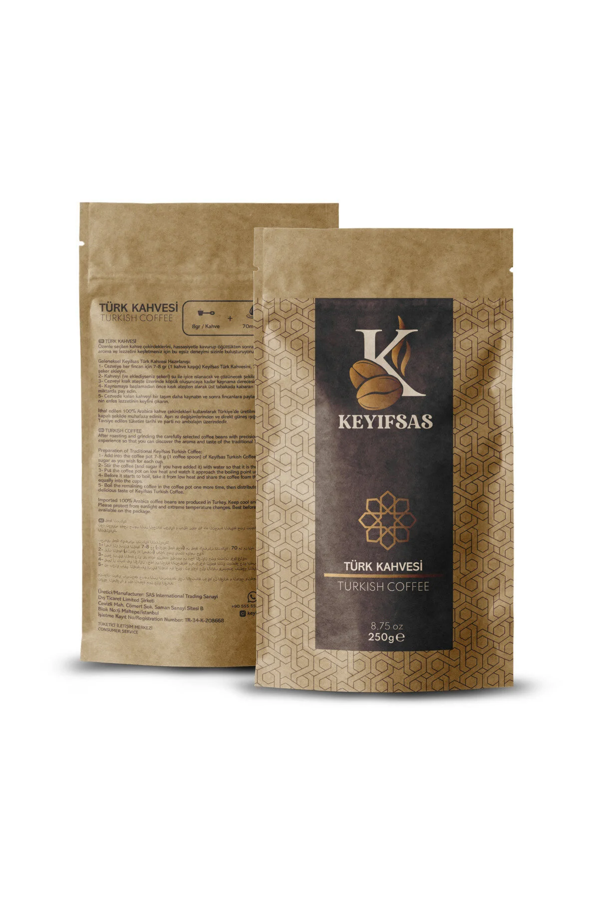 Keyifsas Öğütülmüş Türk Kahvesi 250 G