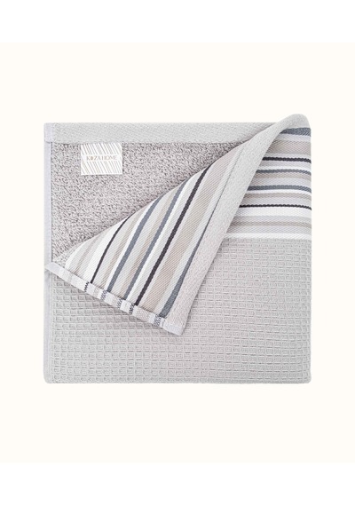 Limira 2'li Set Gri Pamuk 1 Bornoz S-m 1 Çeyiz Havlu 50x90 2232 Gri