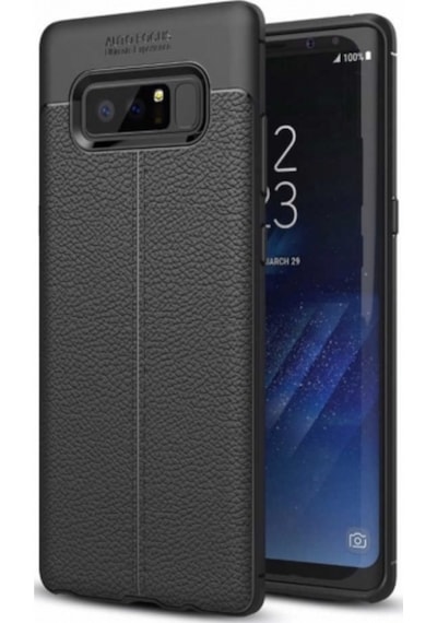 Samsung Uyumlu Galaxy Note 8 Deri Görünümlü Lux Niss Silikon Kilif 457122353