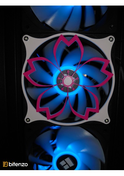 Lotus Çiçeği Desenli 120x120 Mm Oyun Pc Aksesuarı, Masaüstü Bilgisayar Fan Kapağı Renkli