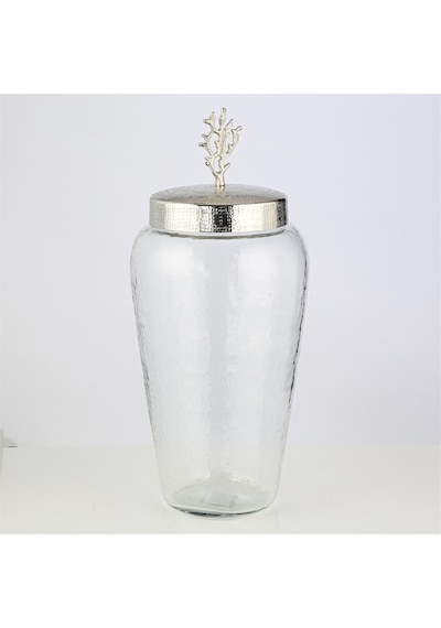 Vitale Mercan Kapaklı Küp Silver 21x48 Cm Ak.ja0133