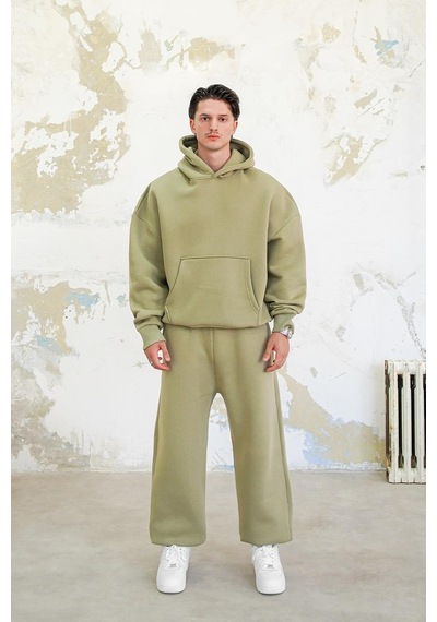 Soft Yeşil Cozy Basic Oversize Sweatshirt Soft Yeşil