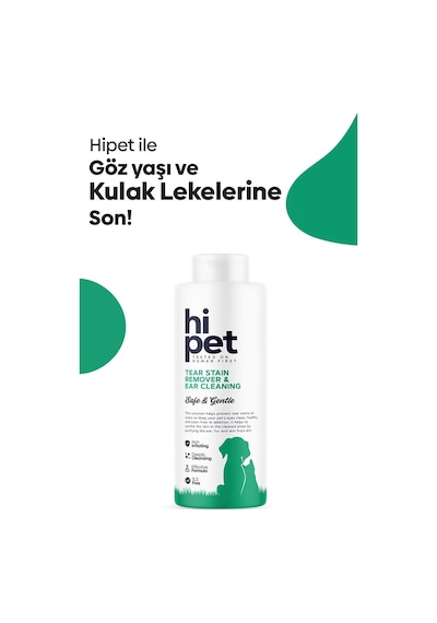 HiPet Köpek Göz Çevresi Gözyaşı Lekesi Temizleme Kulak Temizleme Solüsyonu 120 ML