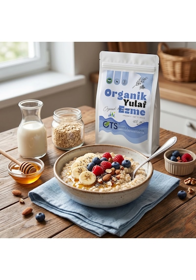 Ots Organik Yulaf Ezmesi 400 gr (Organik Sertifikalı, Pestisit Analizli)