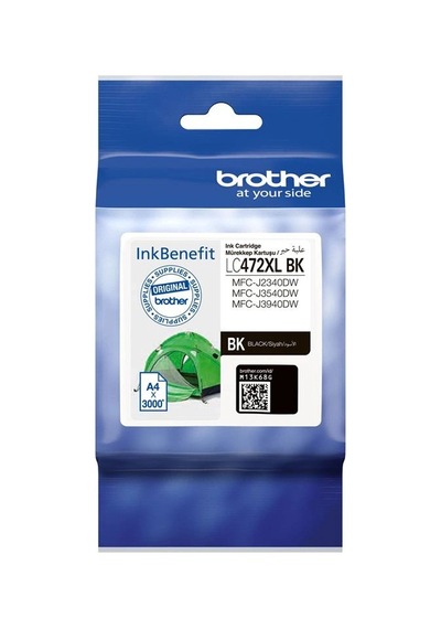 Brother Lc472xlbk Black Siyah Kartuş Mfc-j2340-j3540-j3940 3.000 Sayfa Kdo