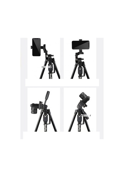 Tripod Bluetooth Kumandalı Şarjlı Kalın Sağlam Aliminyum Kalın Gövdeli Profesyonel Telefon Tutucu Çantalı 150 C Diğer