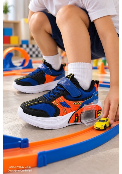Muggo Drift Garaj Tabanlı Çift Metal Arabalı Cırtlı Ve Bağcıklı Günlük Erkek Çocuk Sneaker Spor Ayakkabı Mavi Muggo Drift Garaj Tabanlı Çift Metal Arabalı Cırtlı Ve Bağcıklı Günlük Erkek Çocuk Sneaker Spor Ayakkabı Mavi