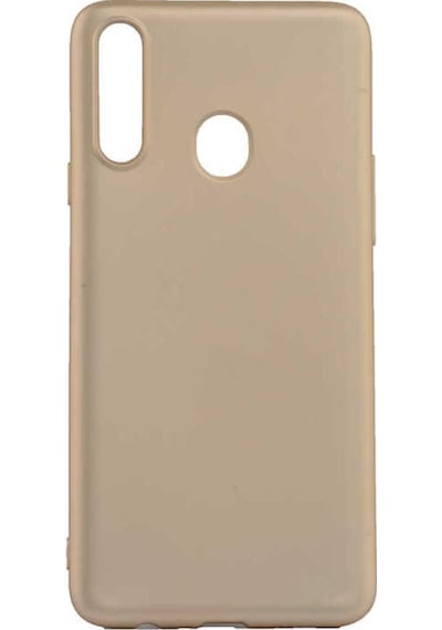 Samsung Uyumlu Galaxy A20s Kılıf Zore Premier Silikon Kapak Gold