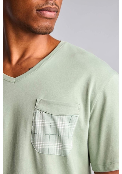 Defacto %100 Pamuk New Regular Fıt Kısa Kollu 2li Açık Yeşil Şortlu Pijama Takımı I0877ax26hsgn1107 Yeşil-gn1107