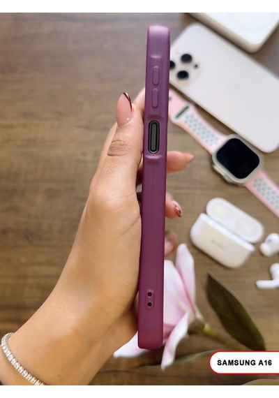 Samsung Galaxy A16 Uyumlu Kamera Korumalı Darbeye Dayanıklı Renk Atmayan Keep Silikon Kılıf Mor