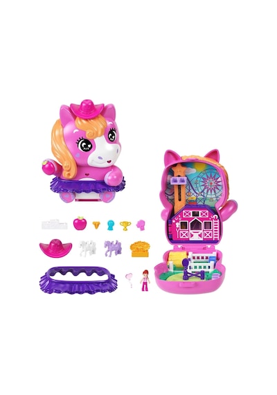 Jcr39 Polly Pocket Midilliyle Rodeo Heyecanı Mikro Oyun Seti Standart