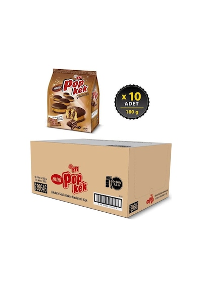 Eti Popkek Mini Çikolatalı 10 x 180 G