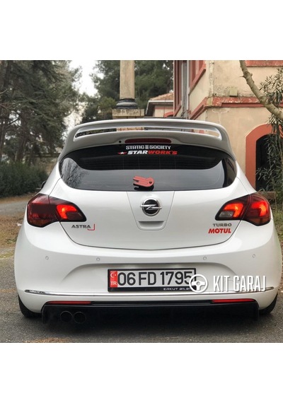 Kit Garaj Opel Astra J Hb Makyajlı Rieger Difüzör Plastik Boyalı