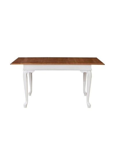 Rustik Açılır Yemek Masası 90x140 Beyaz - Ceviz Rustik Açılır Yemek Masası 90x140 Beyaz - Ceviz